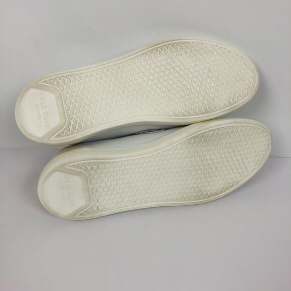 Cole Haan Men Grand Crosscourt City Sneakers US 9 White Leather Monk Strap GUC main image 7